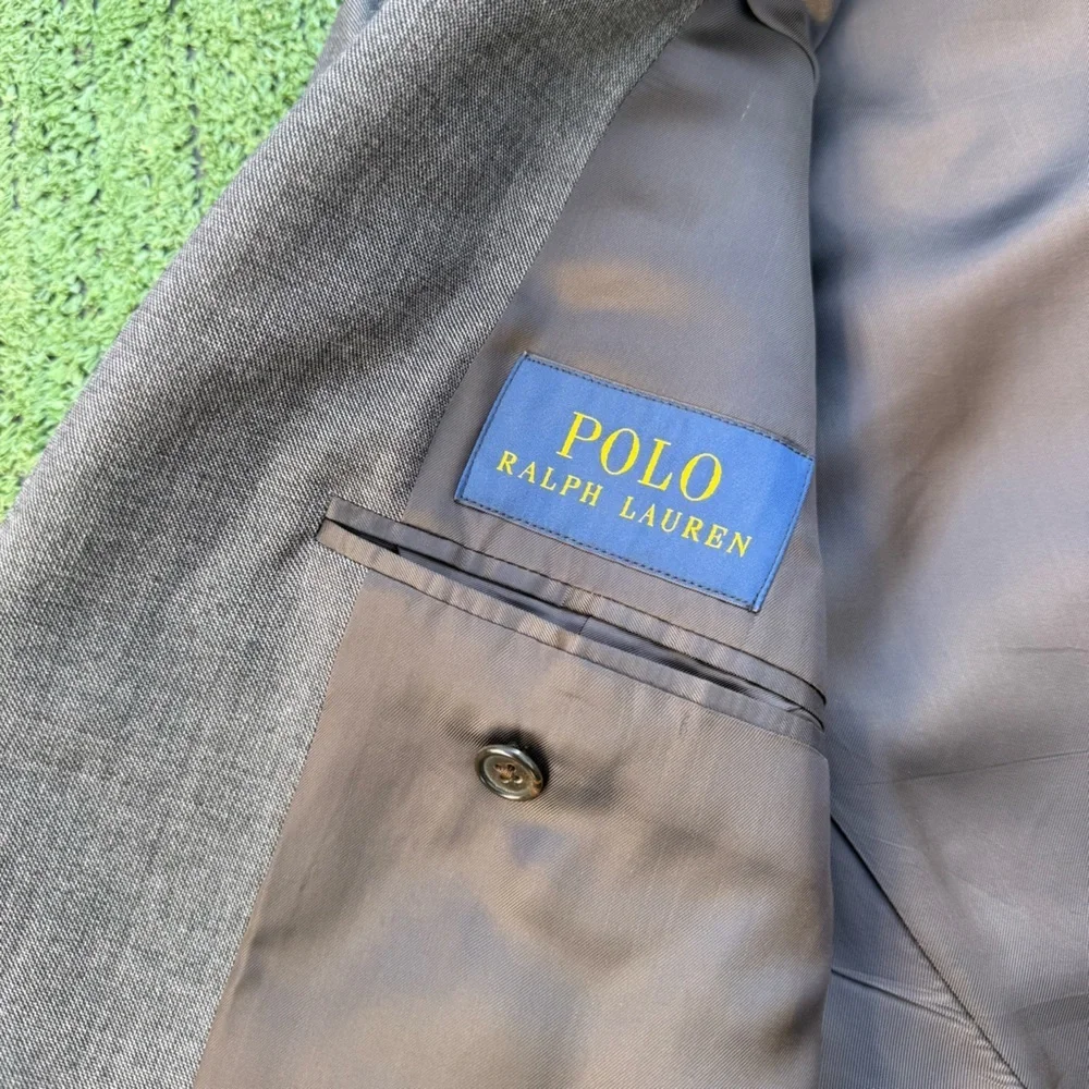 Men's Polo Ralph Lauren Italian Made Wool Gray Connery Sport Coat Blazer 44L